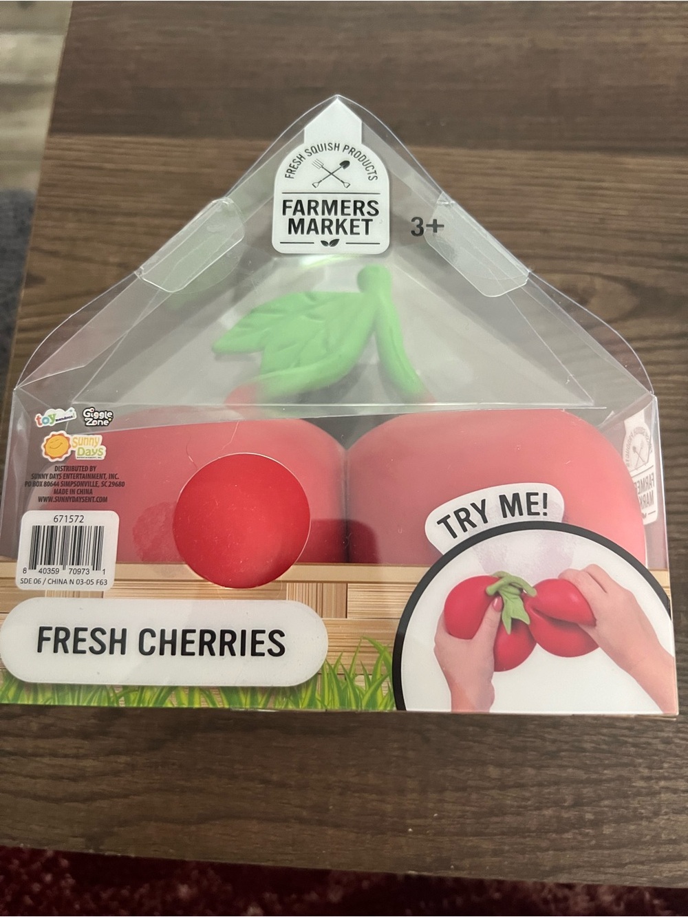 Fresh Cherries Squishy Toy - Red Farmers Market